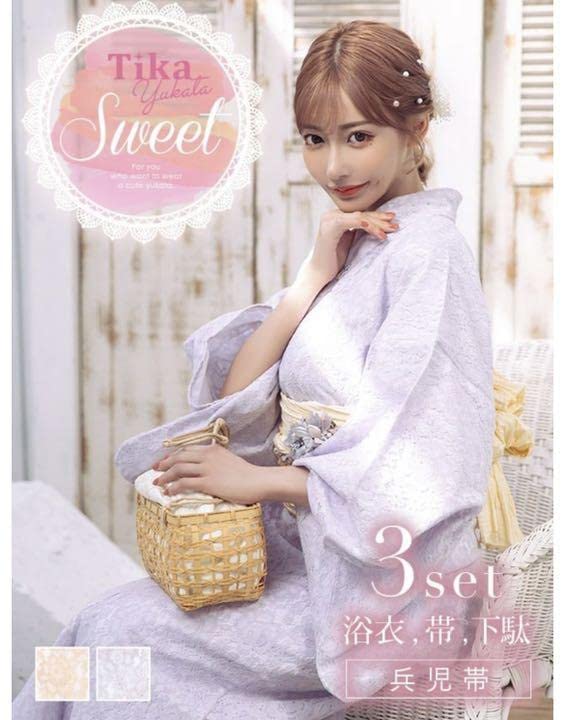 キキララ　浴衣　大人用 新品未使用】リトルツインスターズ 大人浴衣5点セット キキララ